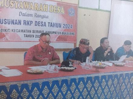Musyawarah Desa Penyusunan RKP Desa Ringdikit Tahun 2024